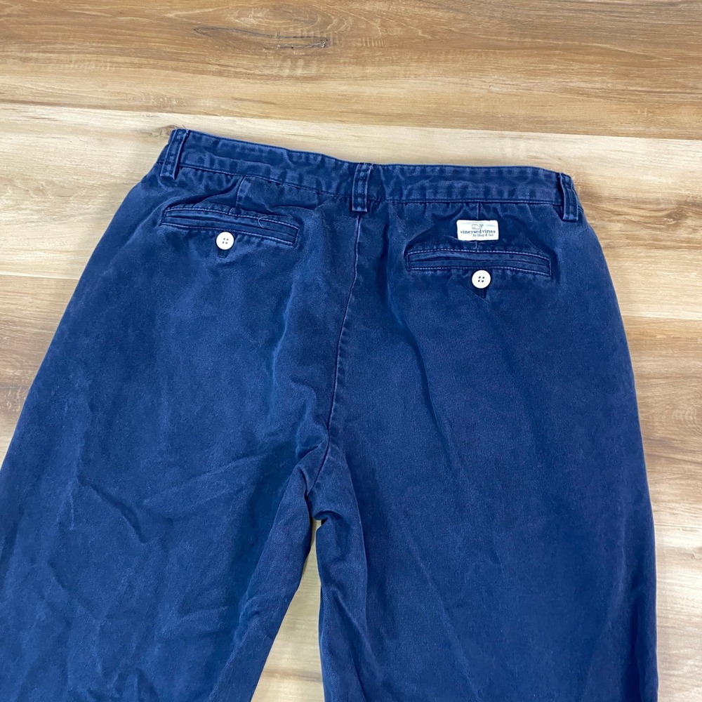 Vineyard Vines Chino Pants Mens 32x32 Straight Leg Navy Blue Modern Classic Prep - Picture 7 of 7